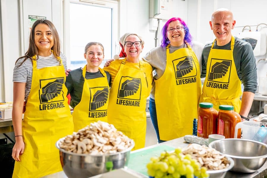 Lifeshare Christmas supporters and volunteers