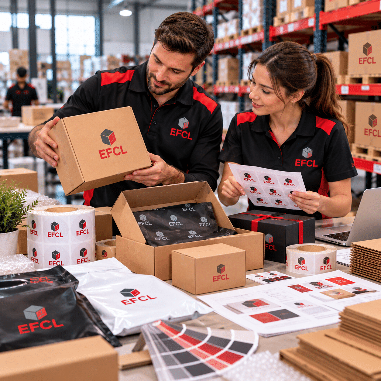 EFCL packaging team at work